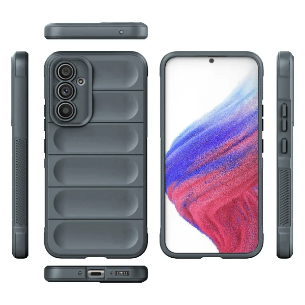 Silicone case Wear-resistant for Samsung Galaxy A54 5G, Dark gray 2