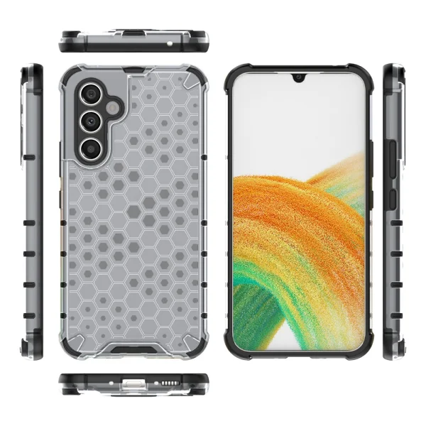 Удароустойчив калъф Shock Absorber за Samsung Galaxy A54 5G, Сив 4