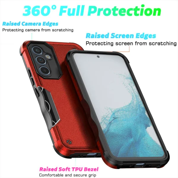 Drop-proof shock-resistant case for Samsung Galaxy A54 5G, Red 3