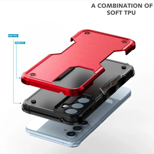 Drop-proof shock-resistant case for Samsung Galaxy A54 5G, Red 2
