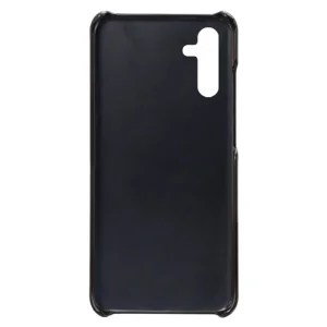 Plastic Case Leather Coated for Samsung Galaxy A54 5G, Black 4
