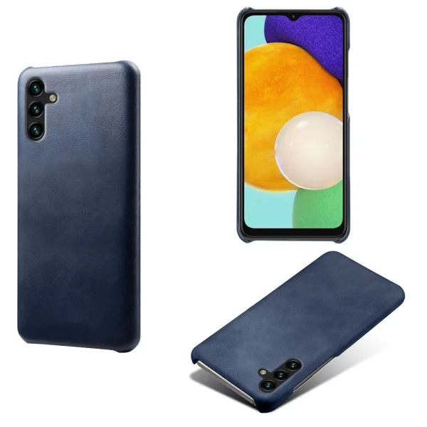 Leather Coated plastic case for Samsung Galaxy A54 5G, Dark blue 2