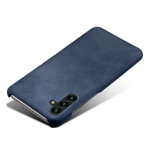 Leather Coated plastic case for Samsung Galaxy A54 5G, Dark blue 3