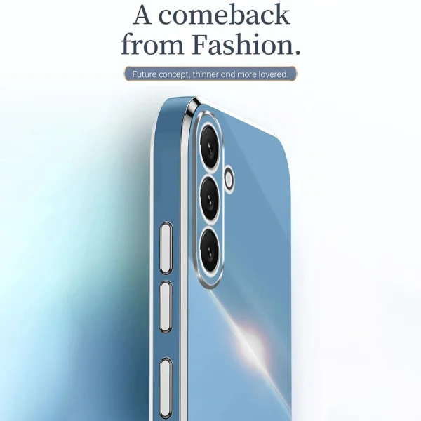 Силиконов калъф XINLI за Samsung Galaxy A54 5G, Син 3