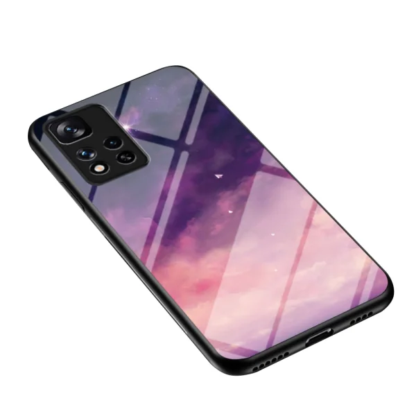 Стъклен Гръб Glass за Xiaomi Redmi Note 11 Pro Plus 5G, Розово небе 2