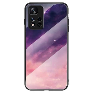 Стъклен Гръб Glass за Xiaomi Redmi Note 11 Pro Plus 5G, Розово небе