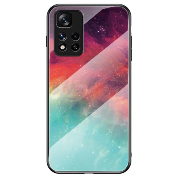 Стъклен гръб Glass за Xiaomi Redmi Note 11 Pro Plus 5G, Цветно небе 1