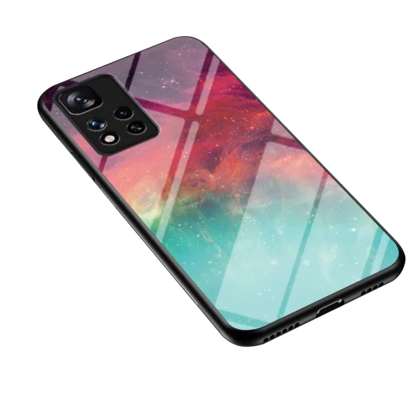 Стъклен гръб Glass за Xiaomi Redmi Note 11 Pro Plus 5G, Цветно небе 2
