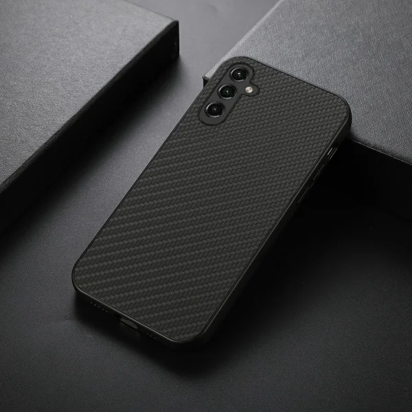 Shockproof case Fiber Texture for Samsung Galaxy A14 5G, Black 2