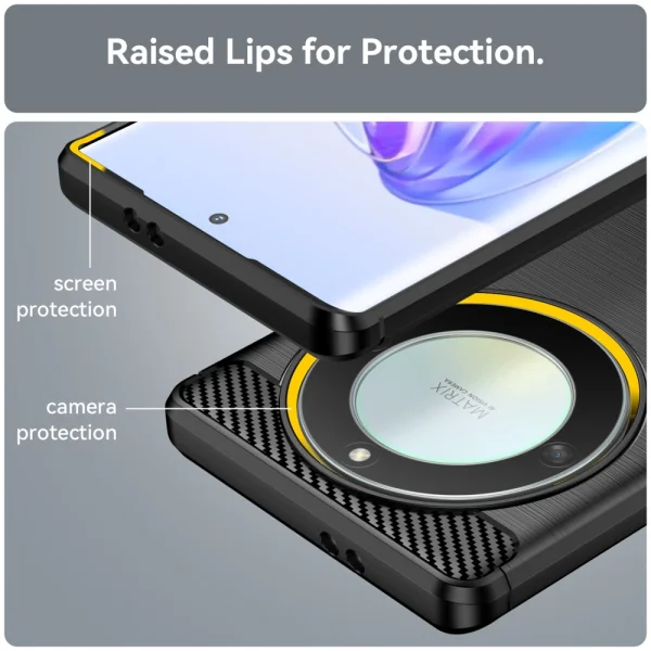 Silicon Case Carbon for Honor Magic 5 Lite 5G, Black 5