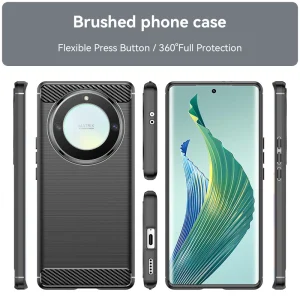 Silicon Case Carbon for Honor Magic 5 Lite 5G, Black 3