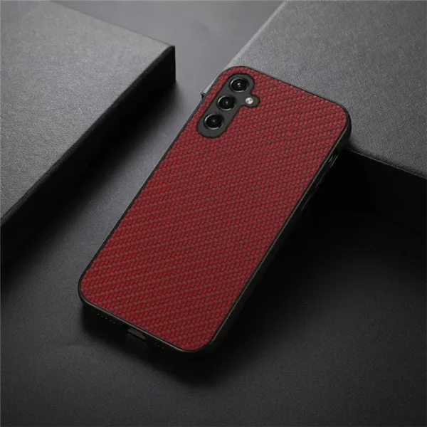 Shockproof case Fiber Texture for Samsung Galaxy A14 5G, Red 3