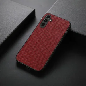 Shockproof case Fiber Texture for Samsung Galaxy A14 5G, Red 3