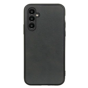 Удароустойчив калъф Leather Coated за Samsung Galaxy A14 5G, Черен
