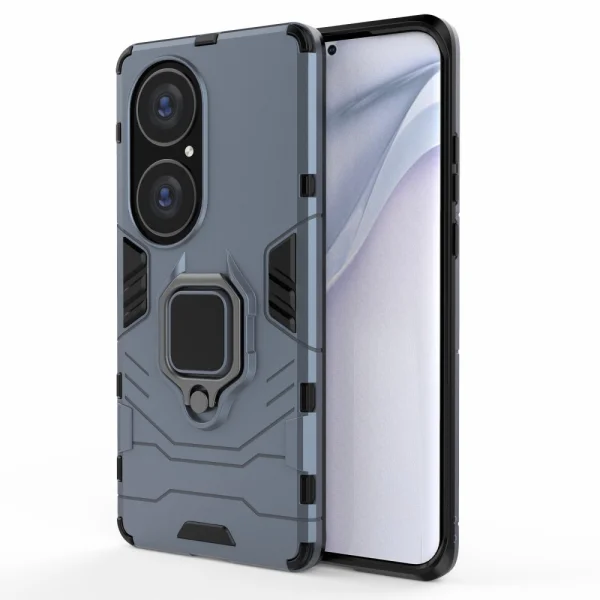Удароустойчив Калъф Hybrid Cover за Huawei P50 Pro, Ring Holder, Син 2