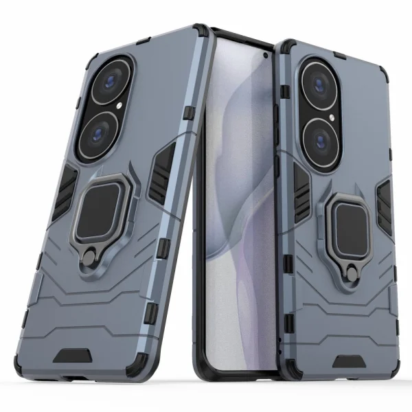 Удароустойчив Калъф Hybrid Cover за Huawei P50 Pro, Ring Holder, Син 1