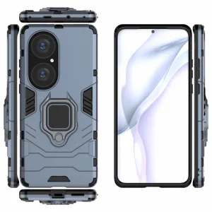 Удароустойчив Калъф Hybrid Cover за Huawei P50 Pro, Ring Holder, Син 5