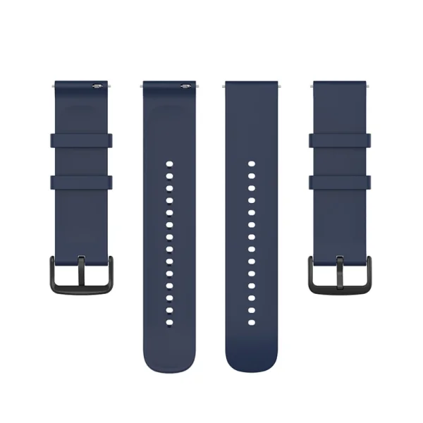 Silicone strap for Samsung Galaxy Watch 5 / Watch 5 Pro / Watch4 Classic / Watch4 / Watch3 / Watch Active, 20mm, Dark Blue 2