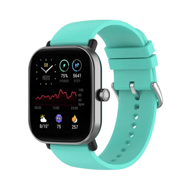 Silicone strap for Samsung Galaxy Watch 5 / Watch 5 Pro / Watch4 Classic / Watch4 / Watch3 / Watch Active, 20mm, Blue 2