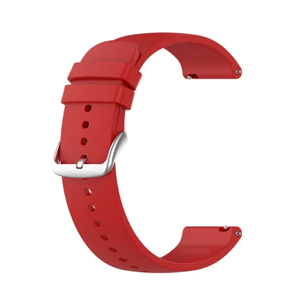 Силиконова каишка за Samsung Galaxy Watch 5 / Watch 5 Pro / Watch4 Classic / Watch4 / Watch3 / Watch Active, 20mm, Червен 1