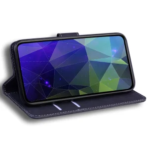 Leather Wallet Case for Honor X8 5G, Black 3