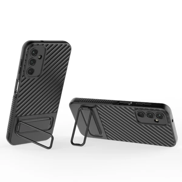 Silicone Case Shell Kickstand for Samsung Galaxy A14 5G, Black 2