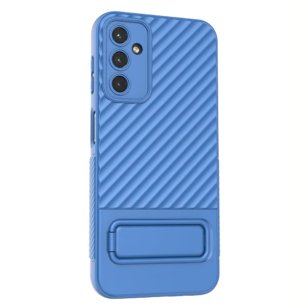 Silicone Case Shell Kickstand for Samsung Galaxy A14 5G, Blue 4