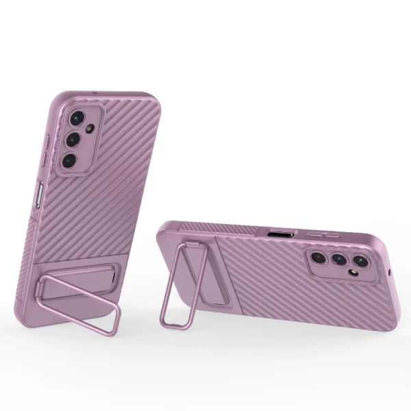 Силиконов калъф Shell Kickstand за Samsung Galaxy A14 5G, Лилав 2