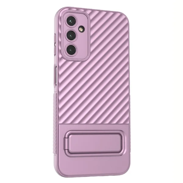 Силиконов калъф Shell Kickstand за Samsung Galaxy A14 5G, Лилав 4