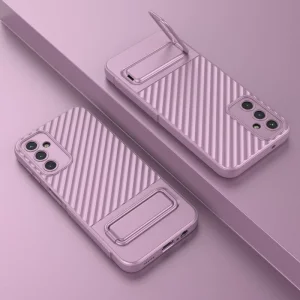 Силиконов калъф Shell Kickstand за Samsung Galaxy A14 5G, Лилав 5