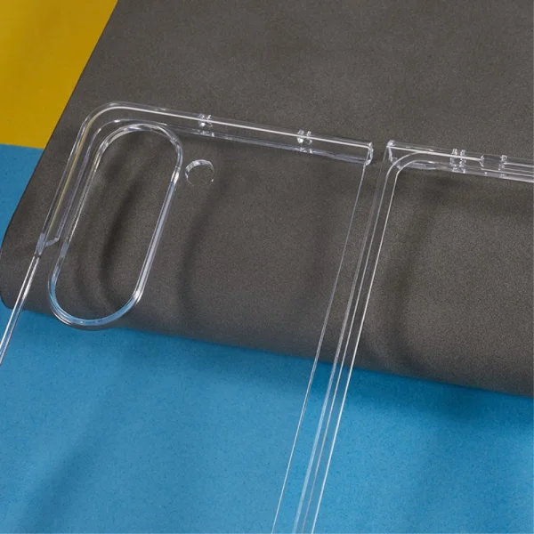 Plastic Case Anti Scratch for Samsung Galaxy Z Fold 5 5G, Transparent 3
