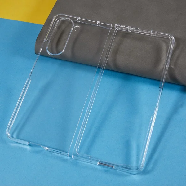 Plastic Case Anti Scratch for Samsung Galaxy Z Fold 5 5G, Transparent 2