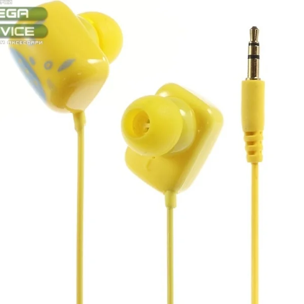 MP3 СЛУШАЛКИ В ПРАВОЪГЪЛНА ФОРМА С КОТЕНЦА - YELLOW 1