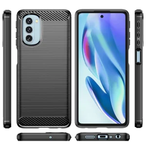Силиконов Калъф Carbon за Motorola Moto G51 5G, Черен 4