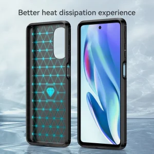 Силиконов Калъф Carbon за Motorola Moto G51 5G, Черен 5