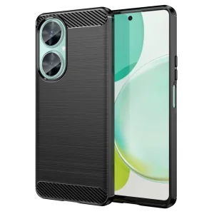 Силиконов Калъф Carbon за Huawei Nova 11i, Черен