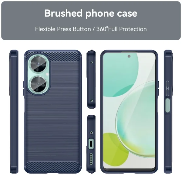 Silicone Case Carbon for Huawei Nova 11i, Blue 2