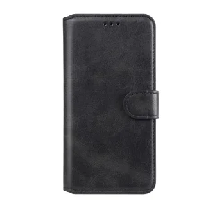 Калъф тефтер Leather Wallet за Motorola Moto G51 5G, Черен 4