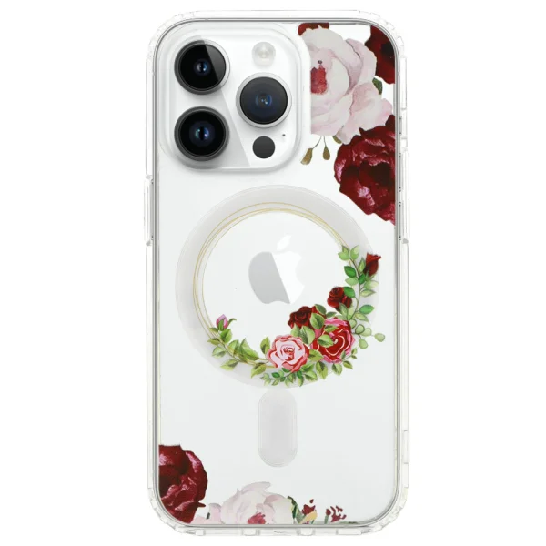 Shockproof Case Flower MagSF for iPhone 14 Pro, Flowers 1