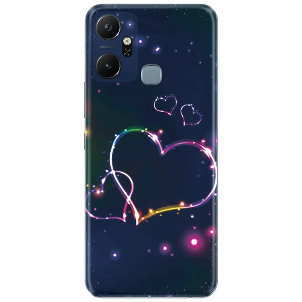 Фолио Протектор за гърба на Infinix Smart 6 Plus, Star Hearts 3D 1