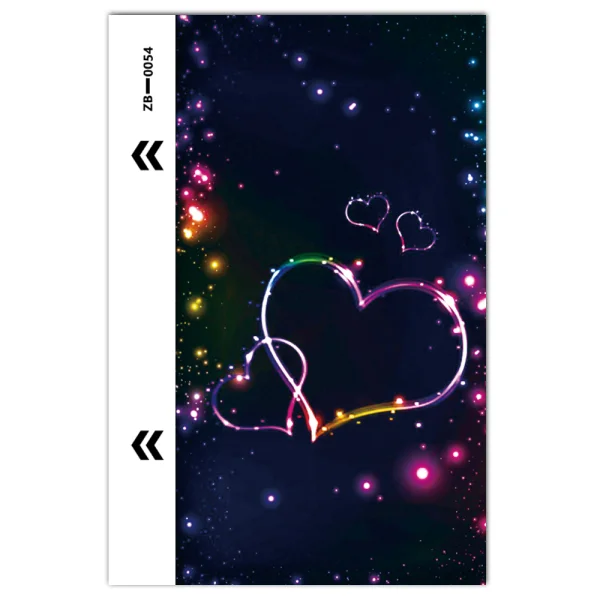 Фолио Протектор за гърба на Infinix Smart 6 Plus, Star Hearts 3D 2