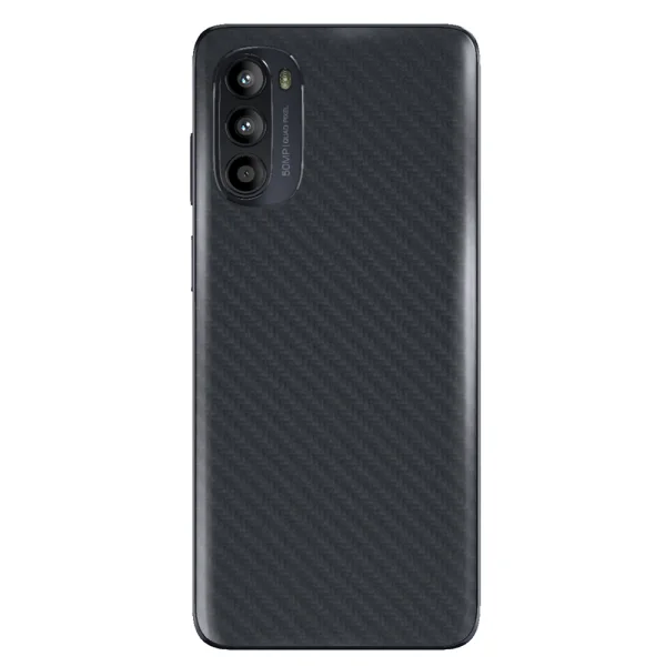 Back Film Protector for Motorola G52, Black Carbon 1