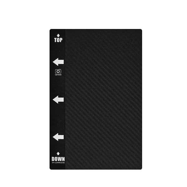 Back Film Protector for Motorola G52, Black Carbon 2