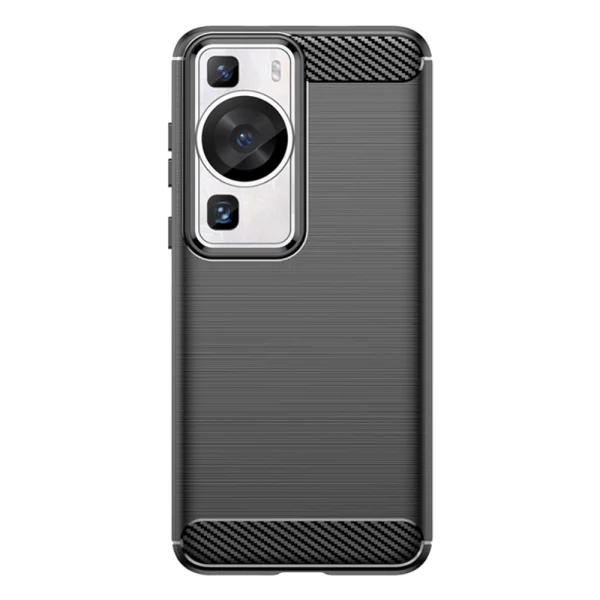 Carbon Silicone Case for Huawei P60 / P60 Pro, Black 1