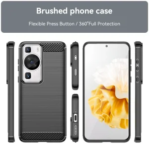 Carbon Silicone Case for Huawei P60 / P60 Pro, Black 3