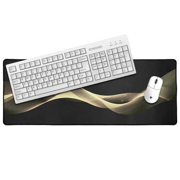 Hoco Gaming Aurora GM22 Keyboard and Mouse Pad, 80x30cm, Black 2