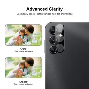 Стъклен 3D Протектор за Камерата на Samsung Galaxy A54, Черен 3