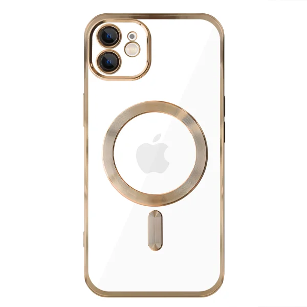 LUXURY MagSF Silicone Case for iPhone 12, Gold 1