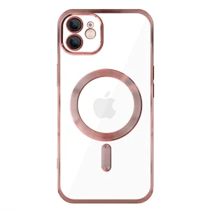 Силиконов калъф LUXURY MagSF за iPhone 12, Розов