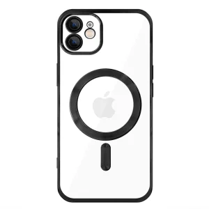Силиконов калъф LUXURY MagSF за iPhone 12, Черен